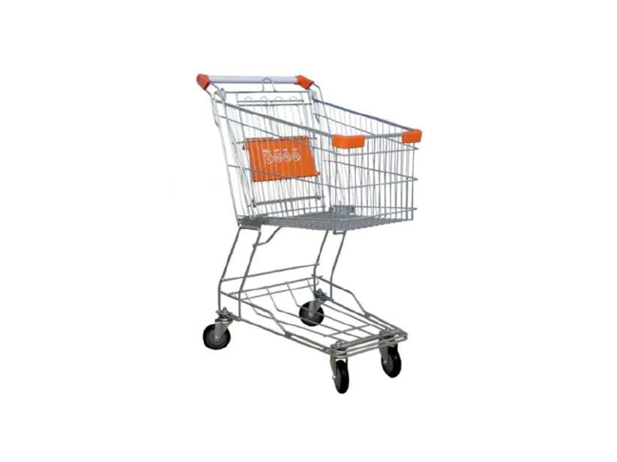 Metal shopping trolley